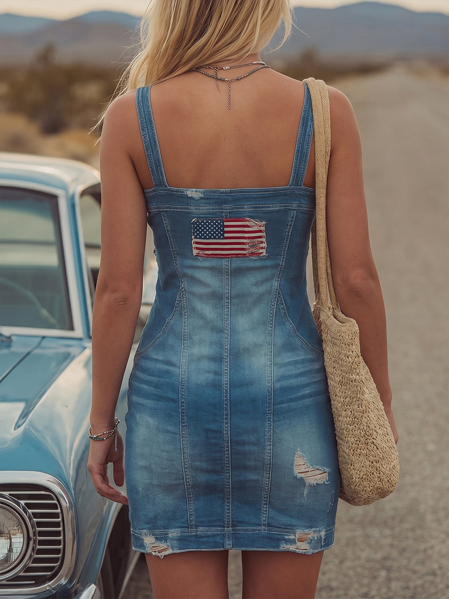 Women's 250th Independence Day Denim Sundress