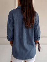 Women's Retro Striped Casual Shirt