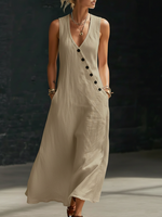 Minimalist And Cozy Button-up Dress