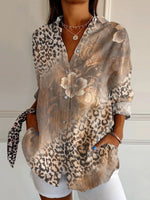 Women's Leopard Print Casual Shirt