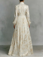 Retro Gilded Totem Elegant & Romantic Flowing Maxi Dress — Resort Style