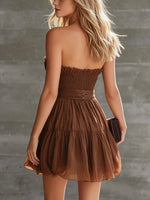 Women's Strapless Sleeveless Dress