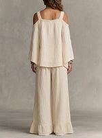 Women's Bohemian Cotton And Linen Set