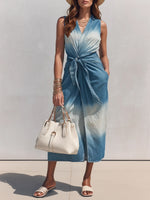 Women's Gradient Waist-cinch Dress