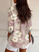 Women's Retro Flowers Casual Shirt